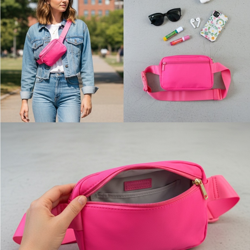 Vibrant Pink Women's Crossbody Bag